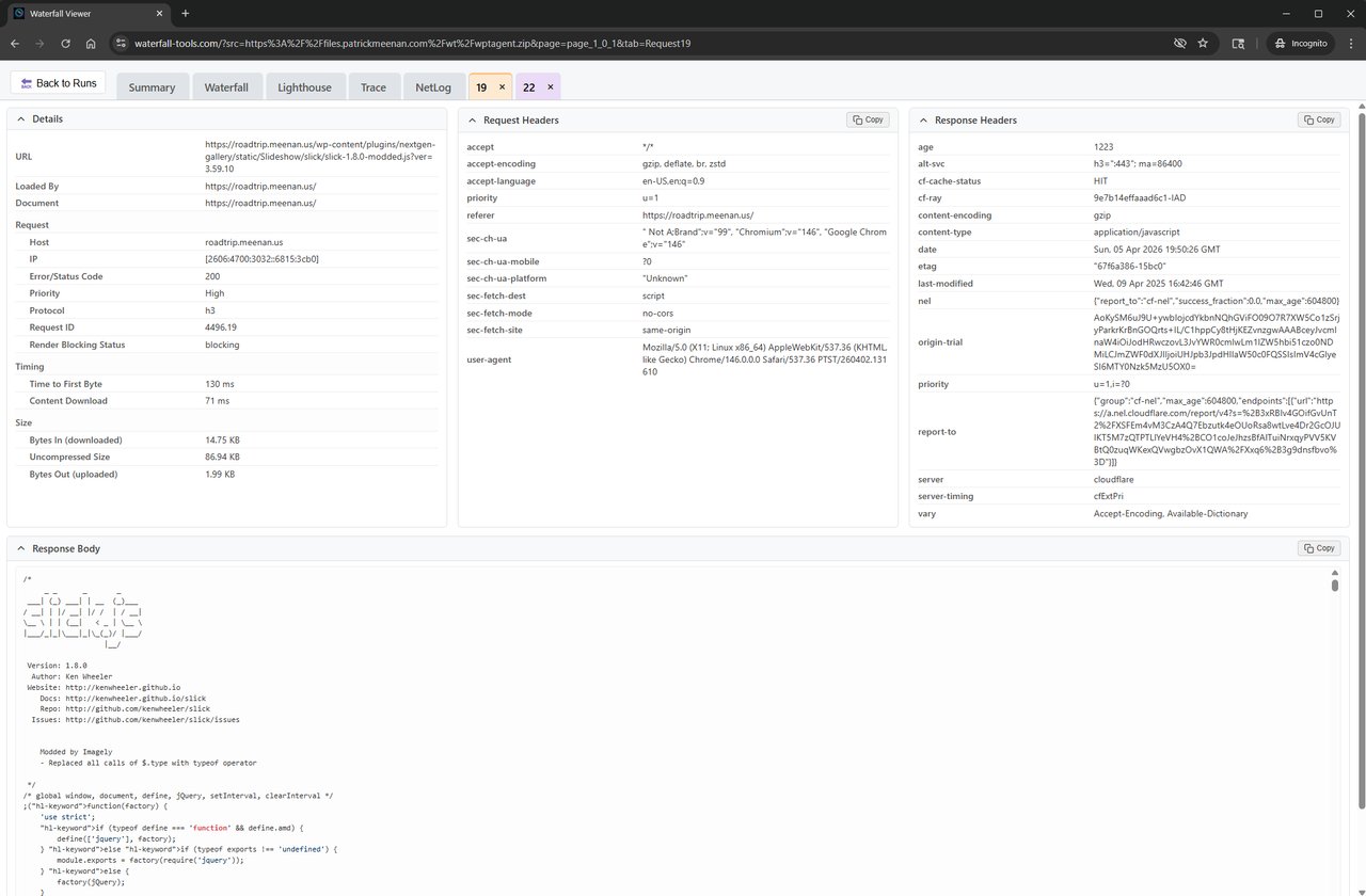 Request details (javascript) Request details