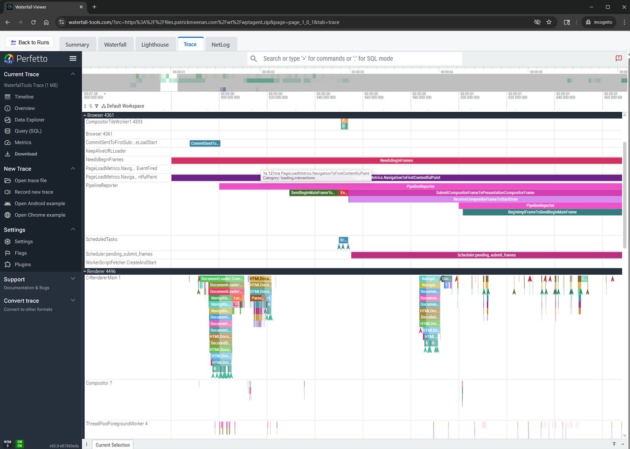 Embedded Perfetto viewer Embedded Perfetto viewer